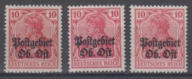 05 - Deutsche Bestzung Ober Ost Nr. 5 a - c 