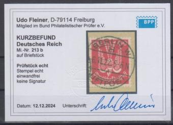213 - Deutsches Reich Infla Nr. 213 b 