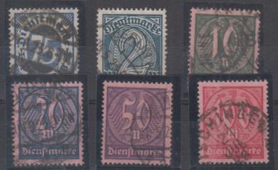 069 - Deutsches Reich Dienst Nr. 69 - 74 