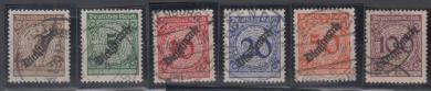 099 - Deutsches Reich Dienst Nr. 99 - 104 P HT 