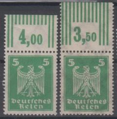 356 - Deutsches Reich Nr. 356 X W OR 2'9'2 + 3'7'3 