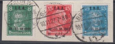 407 - Deutsches Reich IAA Nr. 407 - 409 