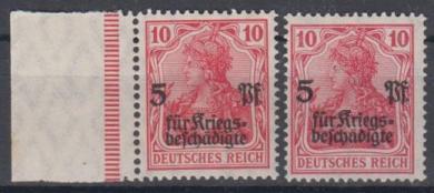105 - Deutsches Reich Infla Nr. 105 a + c 