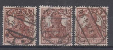 103 - Deutsches Reich Infla Nr. 103 a - c 