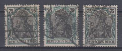104 - Deutsches Reich Infla Nr. 104 a - c 
