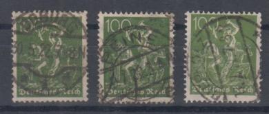 187 - Deutsches Reich Infla Nr. 187 a - c 