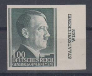 086 - Generalgouvernement Nr. 86 U Druckereizeichen 