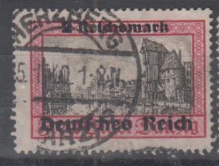 729 - Deutsches Reich Danzig Abschied Nr. 729 Y 
