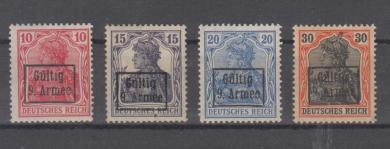 01 - Etappengebiet der 9. Armee Nr. 1 - 4 