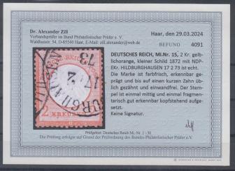 15 - Deutsches Reich Brustschilde Nr. 15 