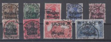 01 - Landespost in Belgien Nr. 1 - 9 