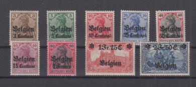 01 - Landespost in Belgien Nr. 1 - 9 