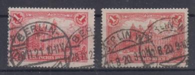113 - Deutsches Reich Infla Nr. A113 a + b 
