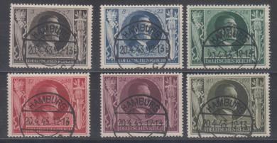 844 - Deutsches Reich Nr. 844 - 849 