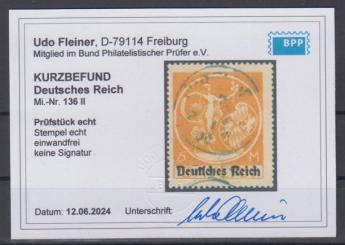 136 - Deutsches Reich Infla Nr. 136 II 