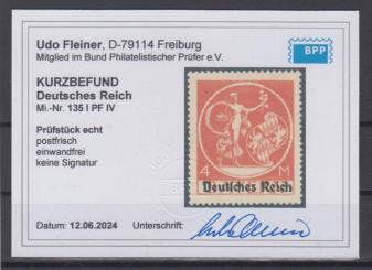 135 - Deutsches Reich Bayernabschied Nr. 135 IV 