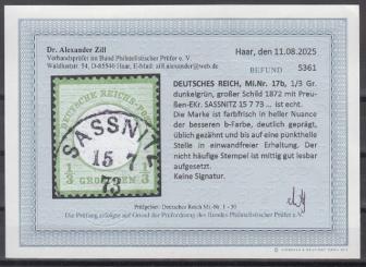 17 - Deutschs Reich Brustschilde Nr. 17 b 
