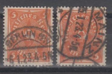 227 - Deutsches Reich Infla Nr. 227 a + b 