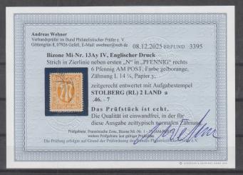 013 - Bizone AM-Post Nr. 13Ay IV 