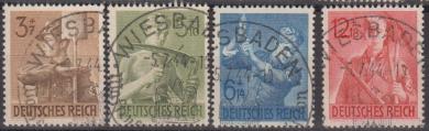 850 - Deutsches Reich Nr. 850 - 853 