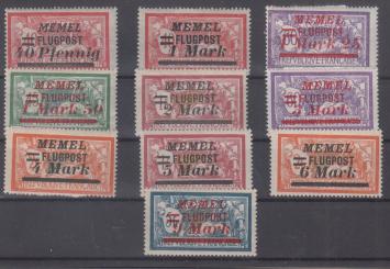 098 - Memel Flugpost Nr. 98 - 107 