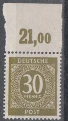 928 - Alliierte Besetzung Nr. 928 b P OR ndgz 