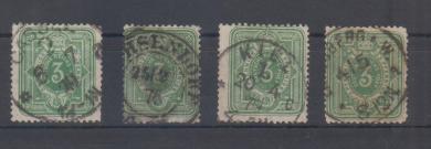 31 - Deutsches Reich Pfennige Nr. 31 a B, C, D + CE 