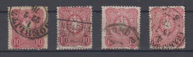 33 - Deutsches Reich Pfennige Nr. 33 a B, C, D + CE 