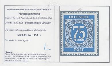 934 - Alliierte Besetzung Nr. 934 b 