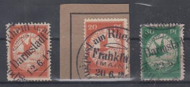 099 - Deutsches Reich Flugpostmarken I - III 