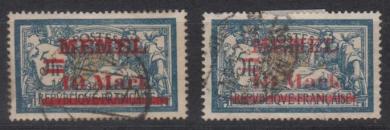 038 - Memel Nr. 38 a I + a II 