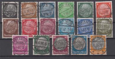 512 - Deutsches Reich Hindenburg Nr. 510 - 528 