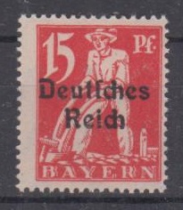121 - Deutsches Reich Nr. 121 AF X 