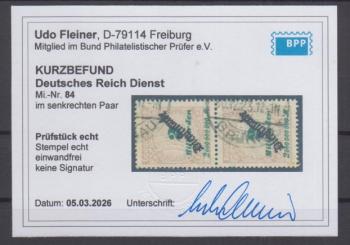 084 - Deutsches Reich Dienst Nr. 84 
