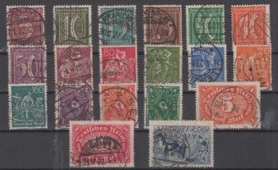 158 - Deutsches Reich Infla Nr. 158 - 176 