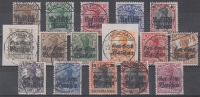 01 - Deutsches Post in Polen Nr. 1 - 16 