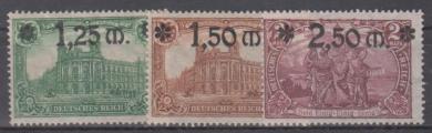116 - Deutsches Reich Infla Nr. 116 - 118 a 