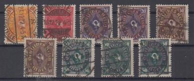 205 - Deutsches Reich Infla Nr. 205 - 209 