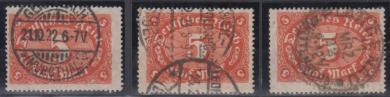 174 - Deutsches Reich Infla Nr. 174 a - c 
