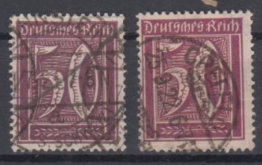 183 - Deutsches Reich Infla Nr. 183 a + b 