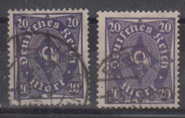 230 - Deutsches Reich Infla Nr. 230 P + W 