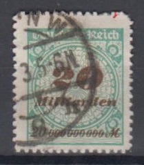329 - Deutsches Reich Infla Nr. 329 B 