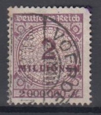 315 - Deutsches Reich Infla Nr. 316 A Wa 