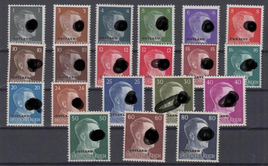 1 - Deutsche Besetzungsausgaben Ostland Nr. 1 - 20 