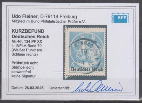 134 - Deutsches Reich Infla Nr. 134 XX 