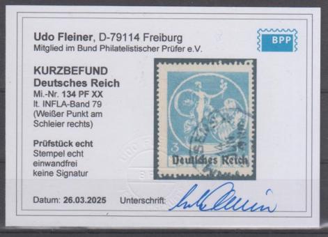 134 - Deutsches Reich Infla Nr. 134 XX 