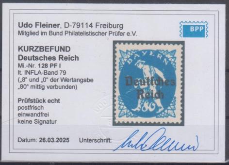 128 - Deutsches Reich Infla Nr. 128 I 