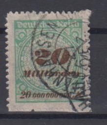 329 - Deutsches Reich Infla Nr. 329 B P 