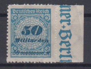 330 - Deutsches Reich Infla Nr. 330 B P 