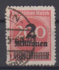309 - Deutsches Reich Infla Nr. 309 B a 